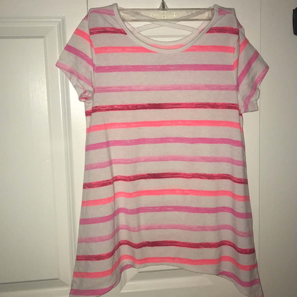 A striped shirt with multiple colors!!